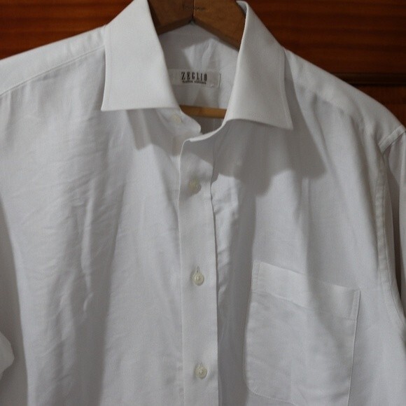 Zeglio White Button Down Shirt - Picture 3 of 9